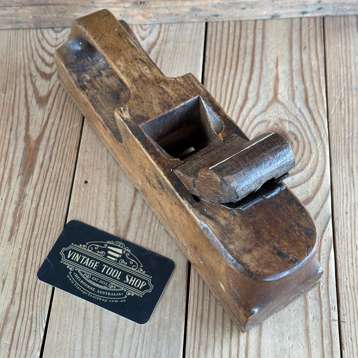 N1906 COOL! Antique French wooden ROMAN Style PLANE