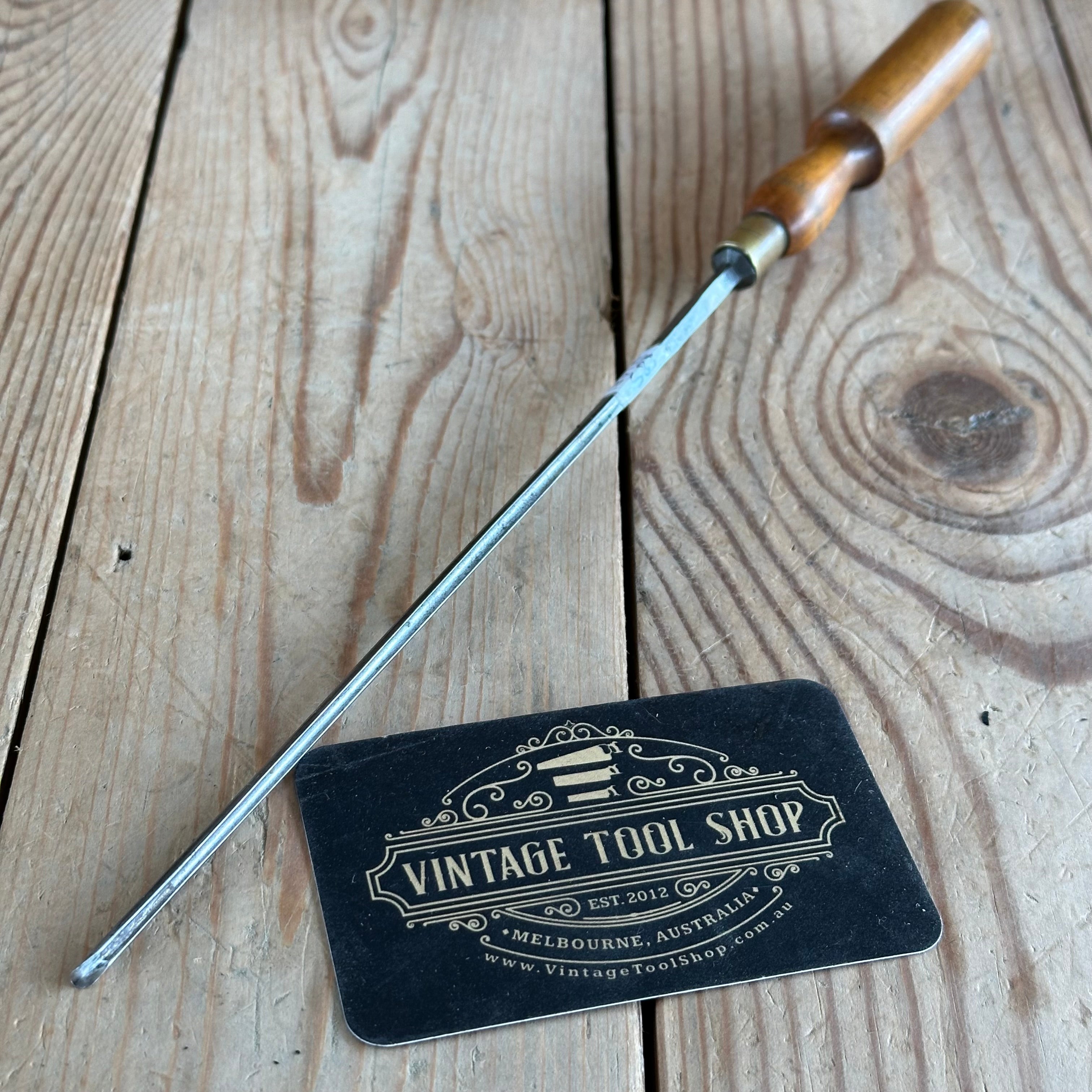 H1481 Vintage MARPLES England 3.5mm thin paring GOUGE Carving CHISEL ...