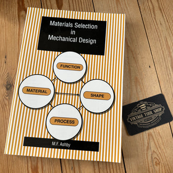 XBN75 Vintage 1992 BOOK MATERIALS SELECTION in MECHANICAL DESIGN by M.F.Ashby