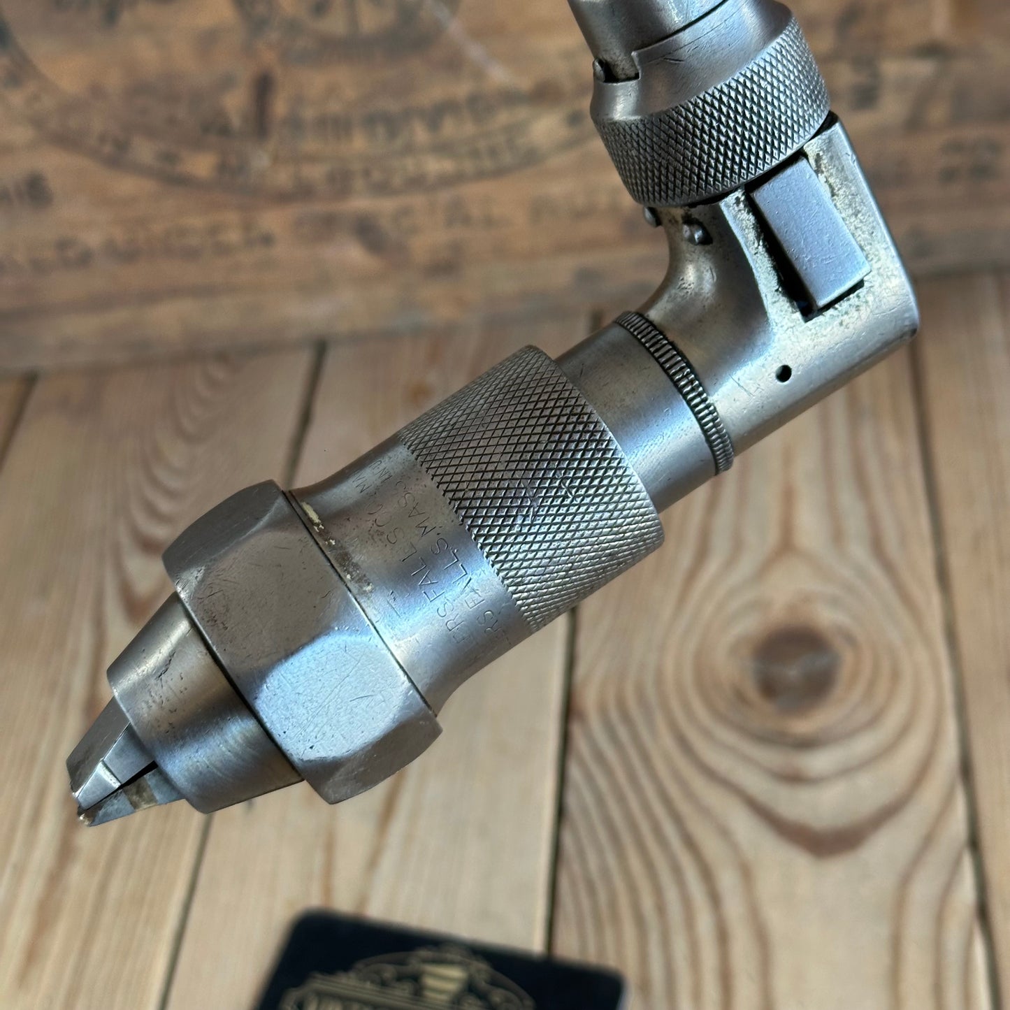 H2075 Vintage MILLERS FALLS USA No.1772 10” BRACE Cocobolo handles