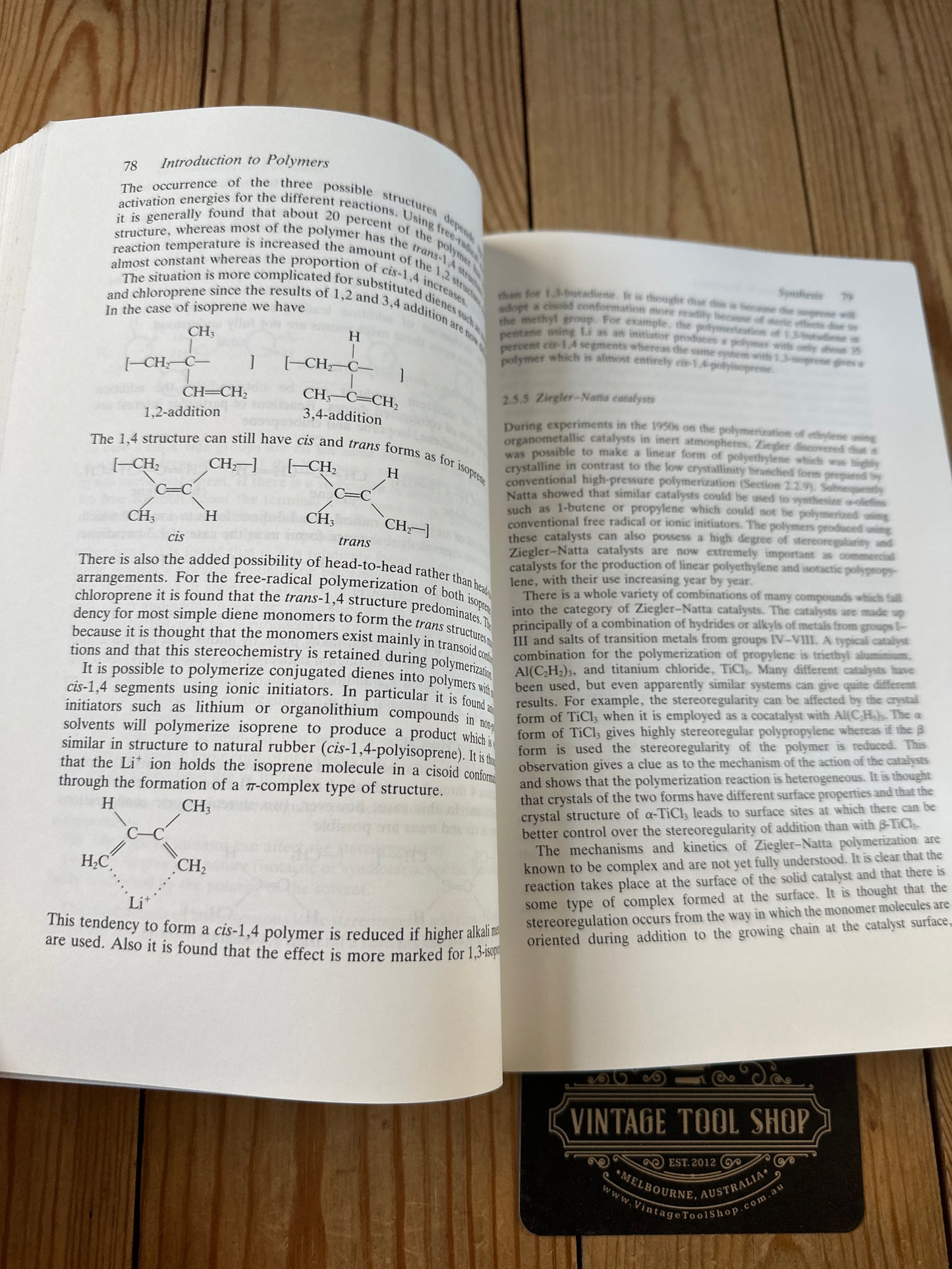 XBN95 Vintage BOOK INTRODUCTION to POLYMERS by R.J.Young