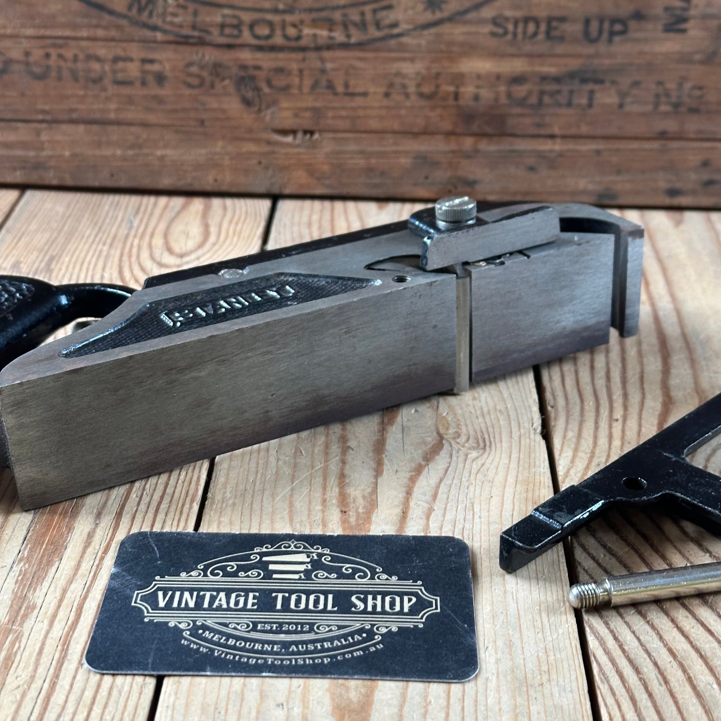 H2408 Vintage STANLEY England No.78 Duplex REBATE Rabbet PLANE IOB