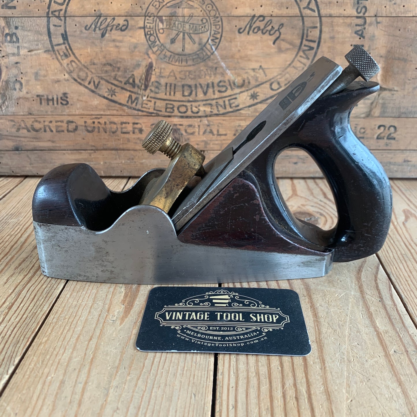 SOLD H550 Antique NORRIS London A5 Infill Smoothing PLANE IOB