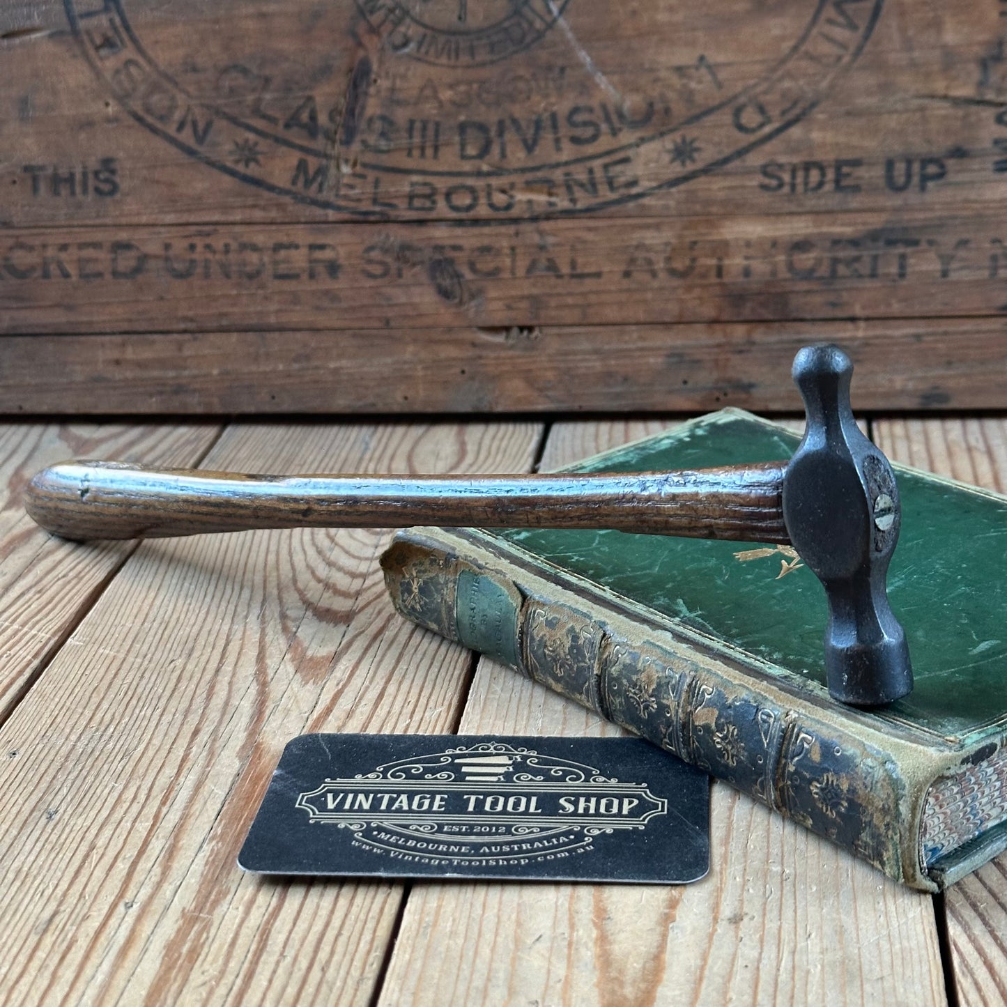D1767 OLD! Vintage small jewellers metalworking BALL PEEN Hammer