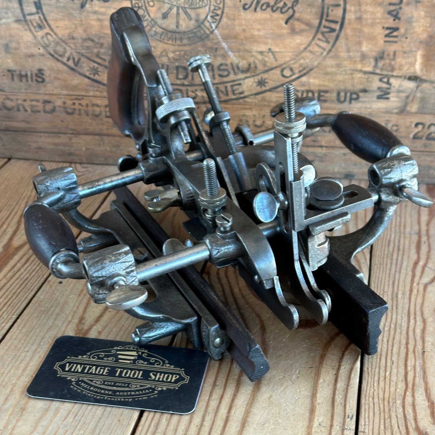 N1088 Antique STANLEY USA No.55 Combination PLANE + 50 x CUTTERS