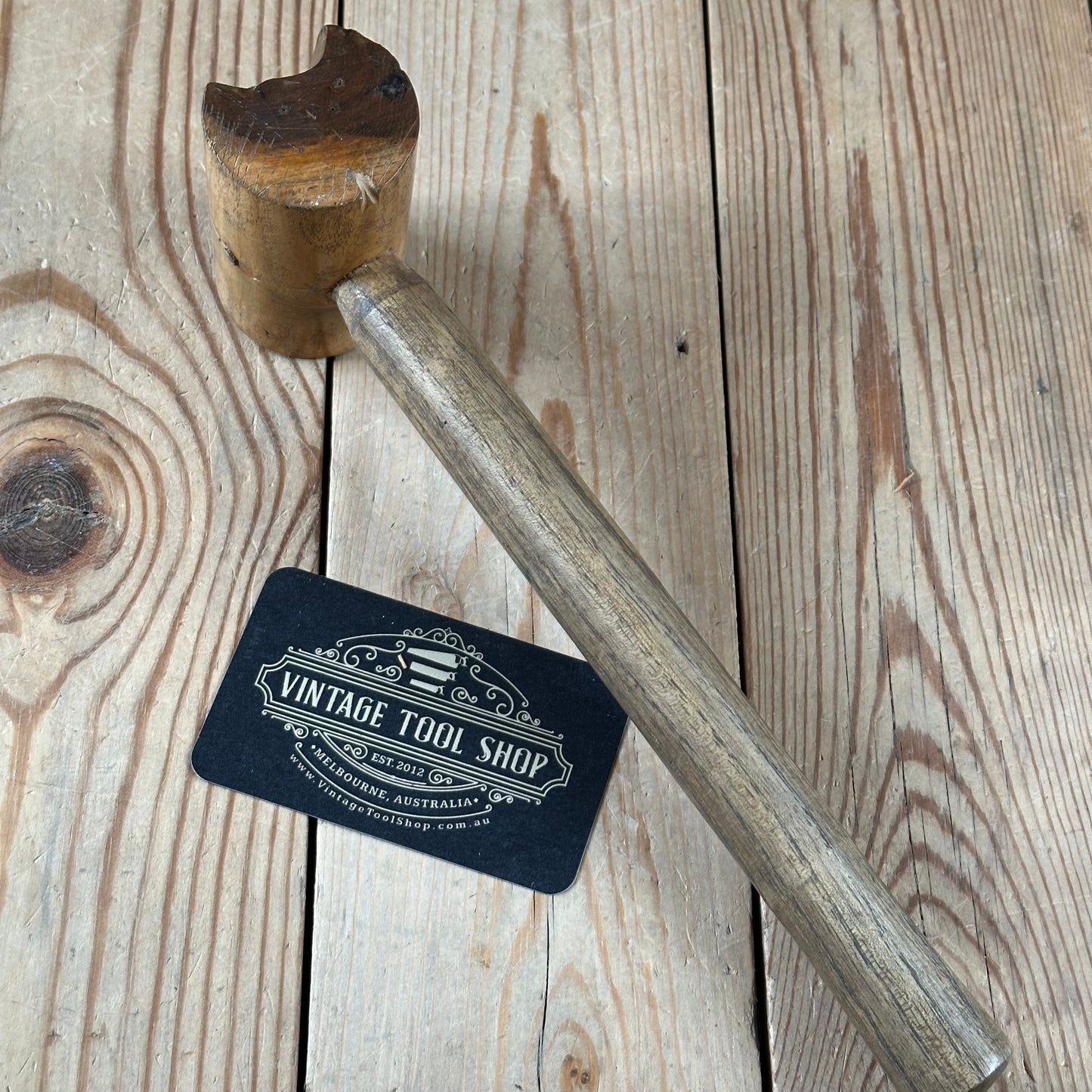 H2456 Vintage SAILMAKERS Lignum Vitae SERVING MALLET