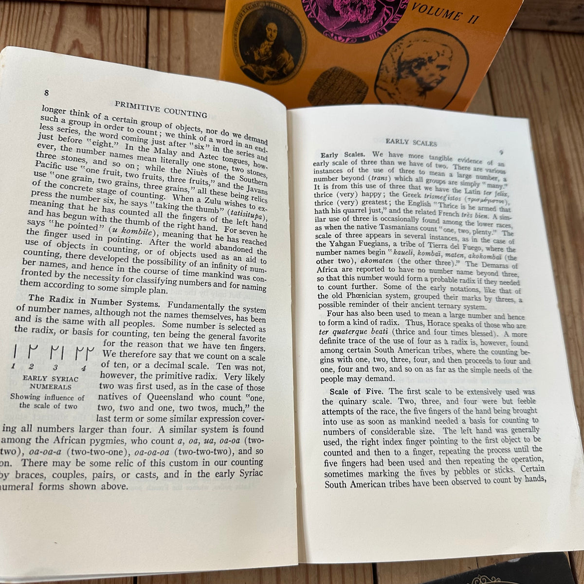 N1996 FASCINATING! Vintage BOOK HISTORY of MATHEMATICS by D.E.Smith in two volumes