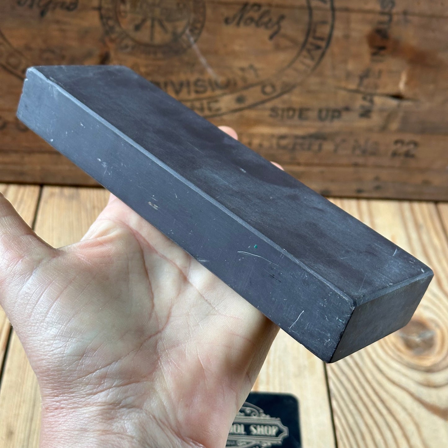A382 MASSIVE! Vintage extra wide FRENCH LA LUNE natural sharpening water STONE