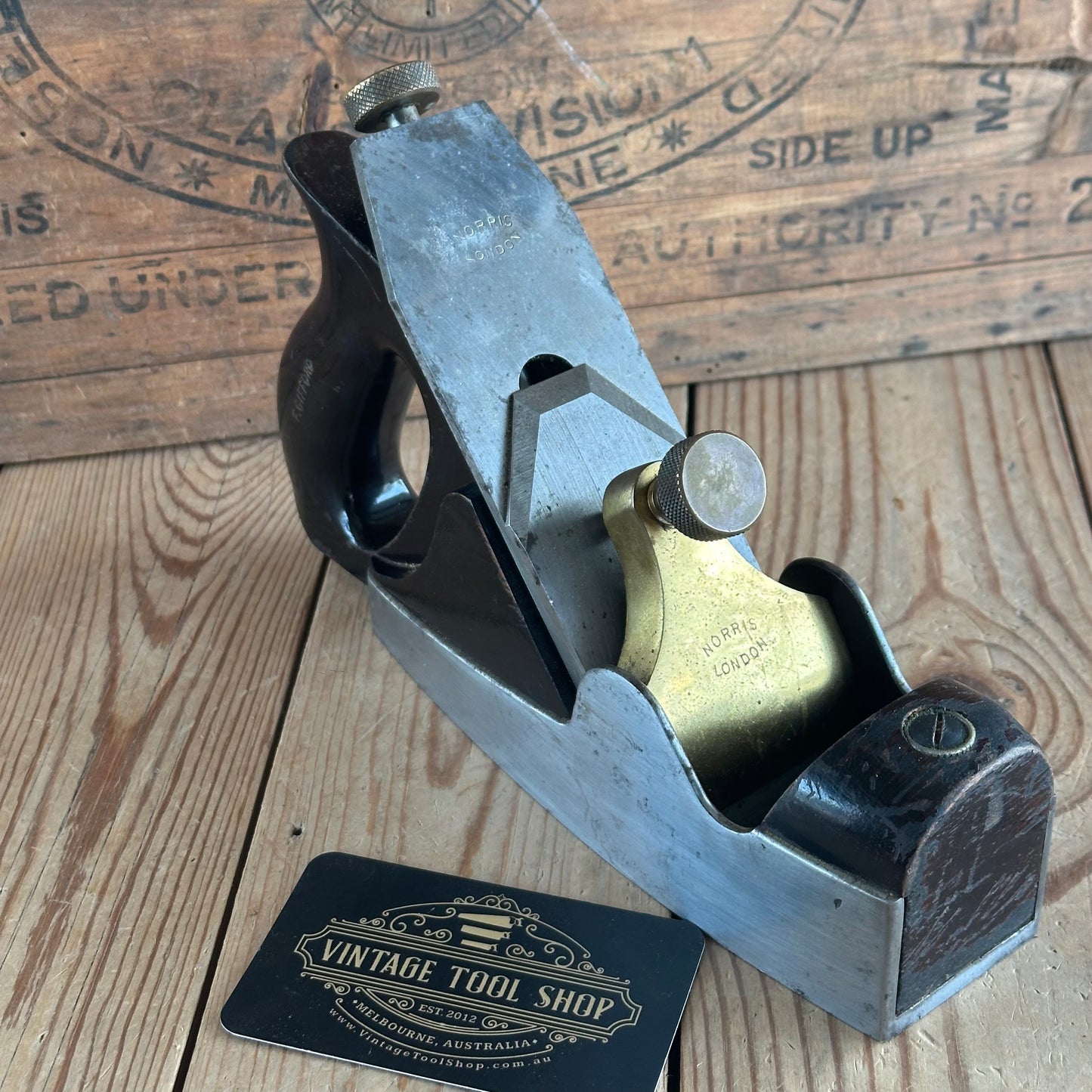 N1631 NICE! Vintage NORRIS A5 London Infill Smoothing PLANE