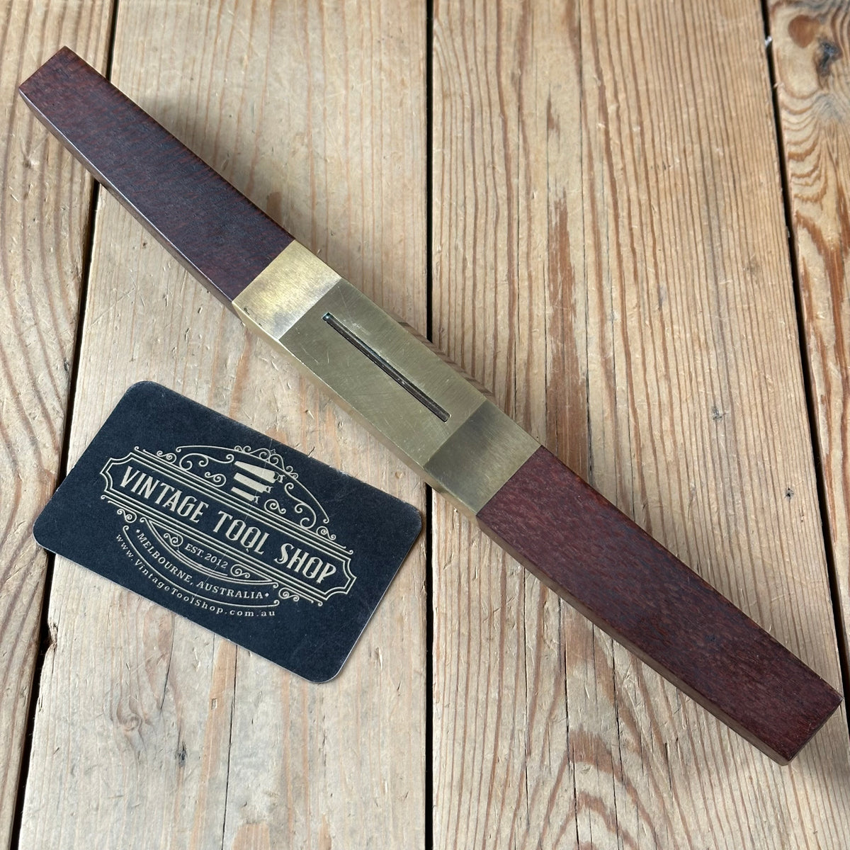 C4 TIDY! Contemporary Australian HNT GORDON Beefwood FLAT SOLE  SPOKESHAVE IOB
