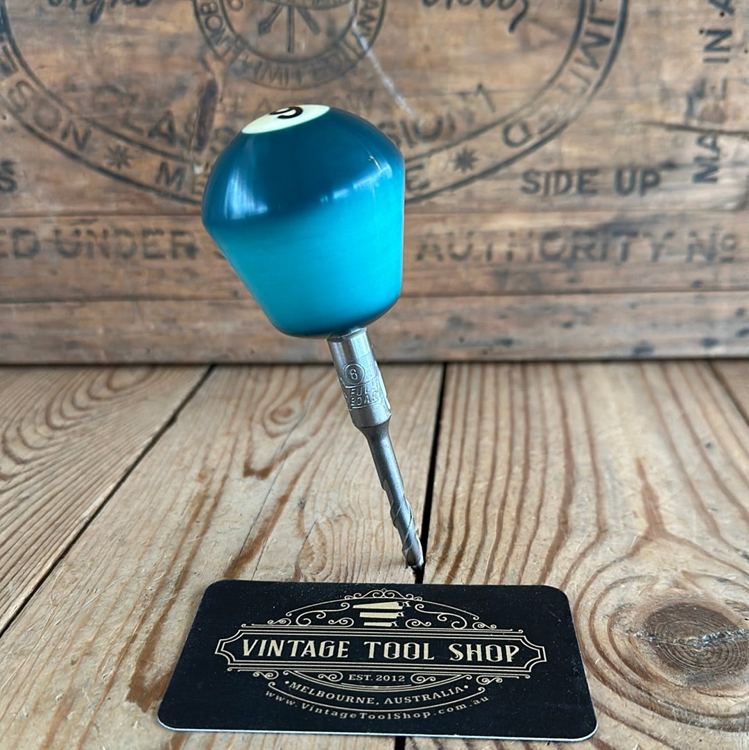 TR129 Repurposed Green No.6 POOL BALL awl by Tony Ralph