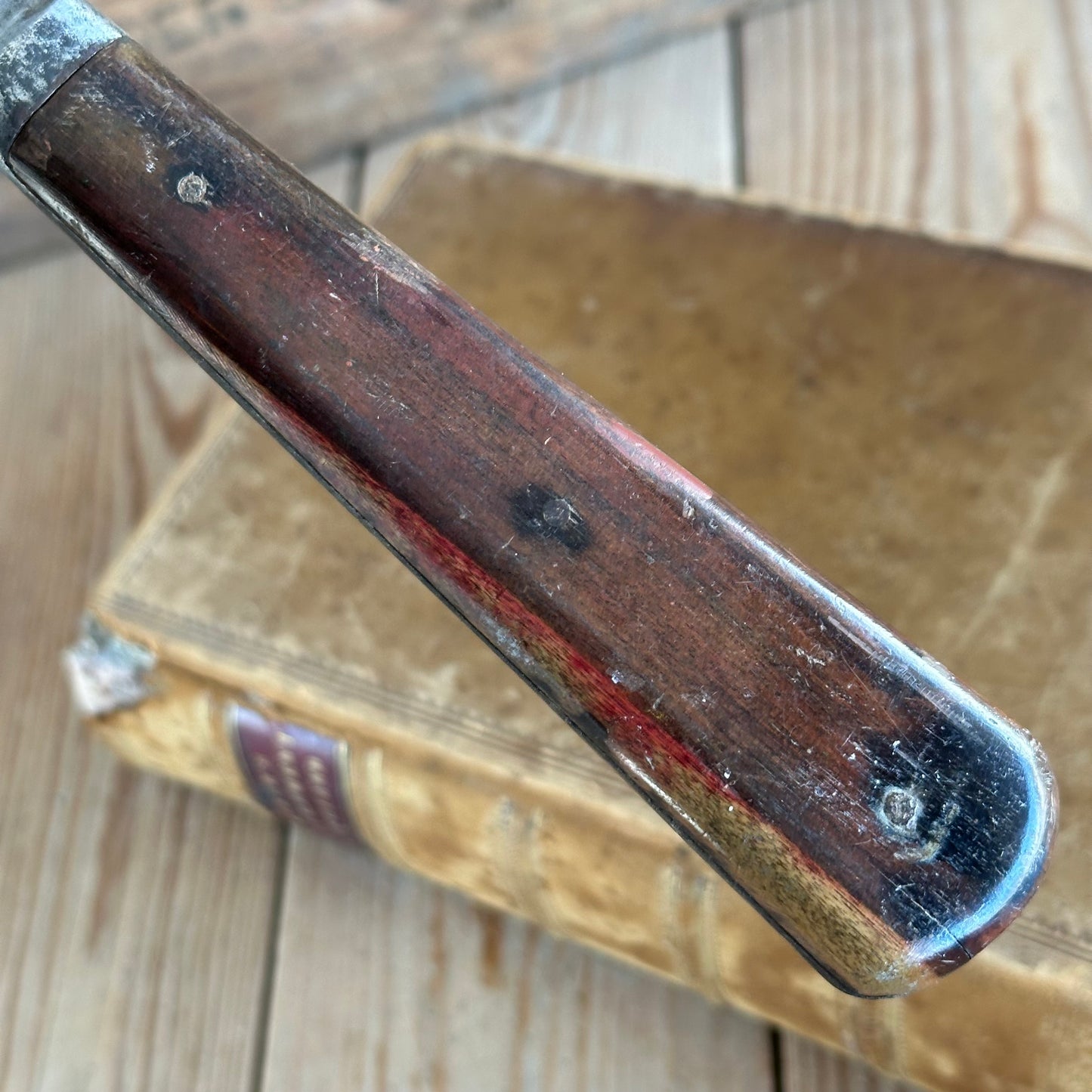 N842 LARGE! Vintage W.R.HUMPHREYS & Co SHEFFIELD spring steel SPATULA with Rosewood handle