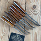 SOLD T9999 Vintage set of 8 x S.J. ADDIS Carving CHISELS