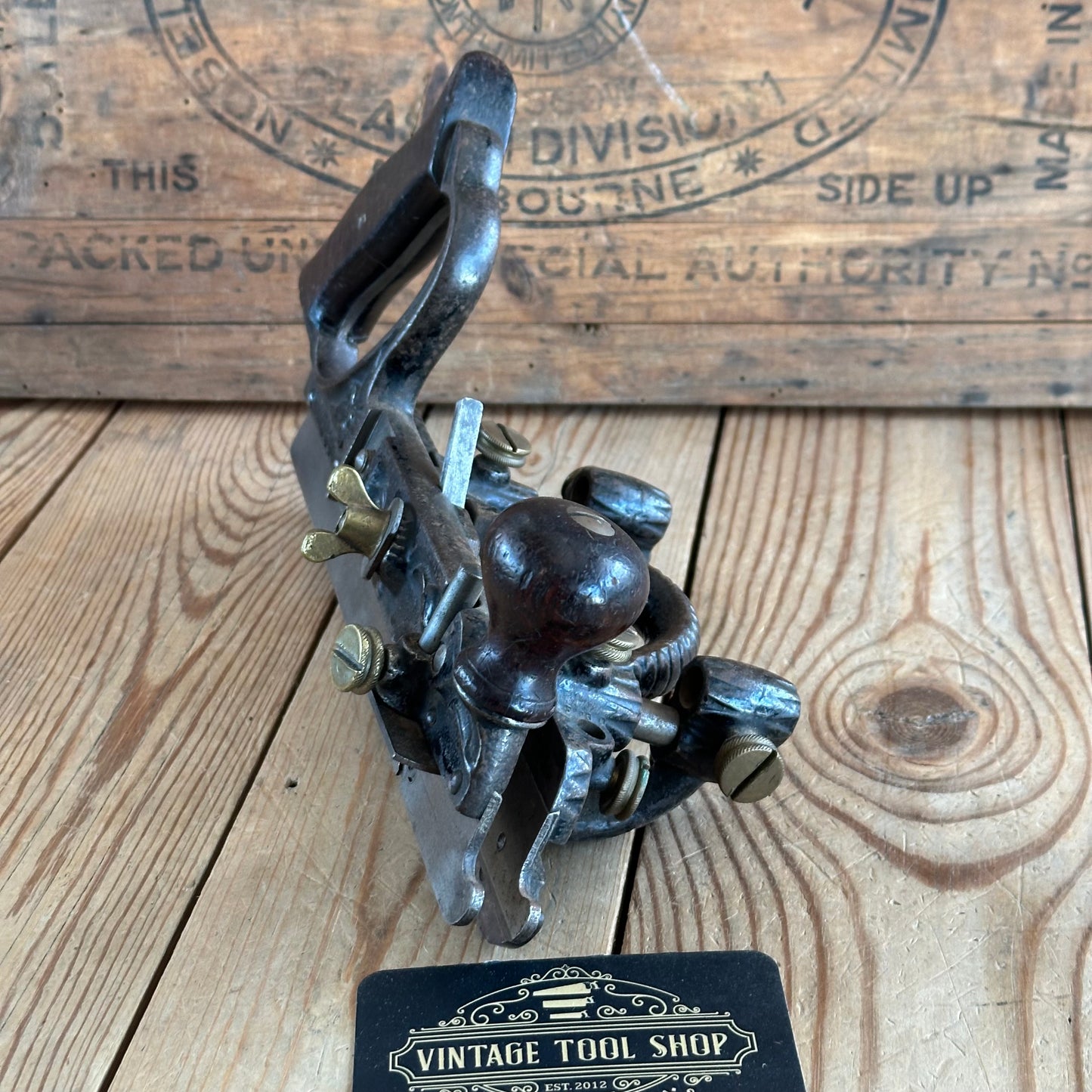 H255 Antique early STANLEY USA No.45 Combination PLANE