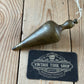 H2524 Vintage large brass TEARDROP PLUMB BOB