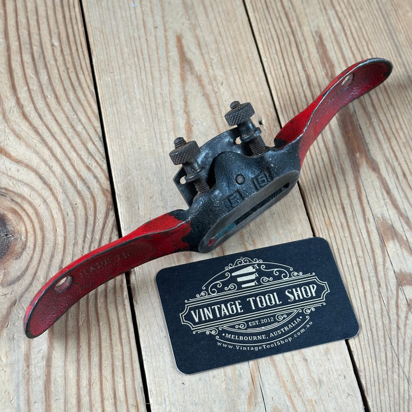 N1811 Vintage FALCON Australia No.F151 adjustable flat base SPOKESHAVE spoke shave