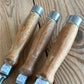 N463 Vintage set of 3 x TITAN Australia No:101 Registered Firmer CHISELS