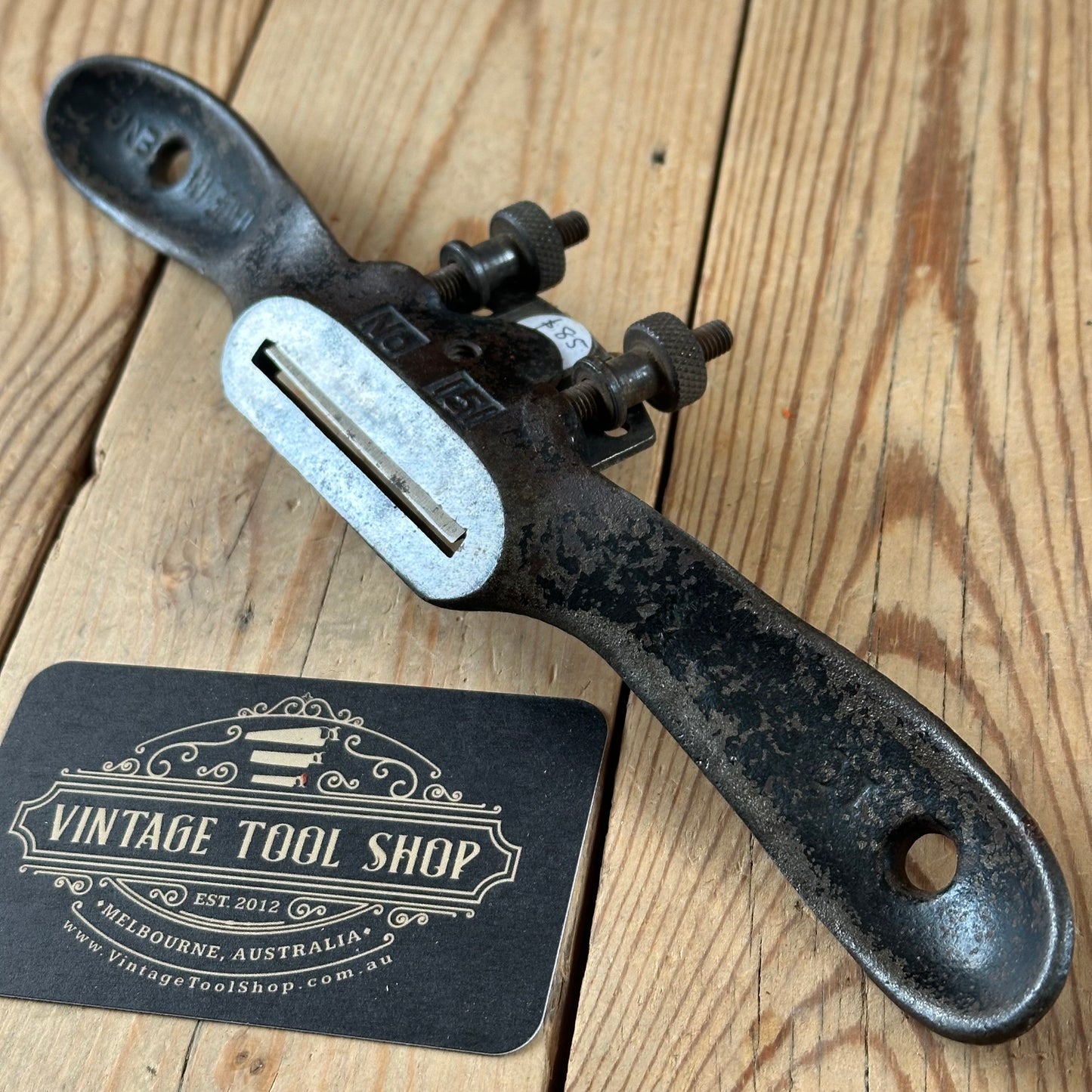 N1812 Vintage STANLEY England No.151 adjustable flat base SPOKESHAVE spoke shave