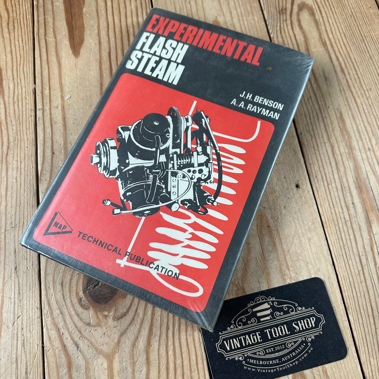 XBN33 Vintage 1973 EXPERIMENTAL FLASH STEAM BOOK by J.H.Benson & A.A.Rayman