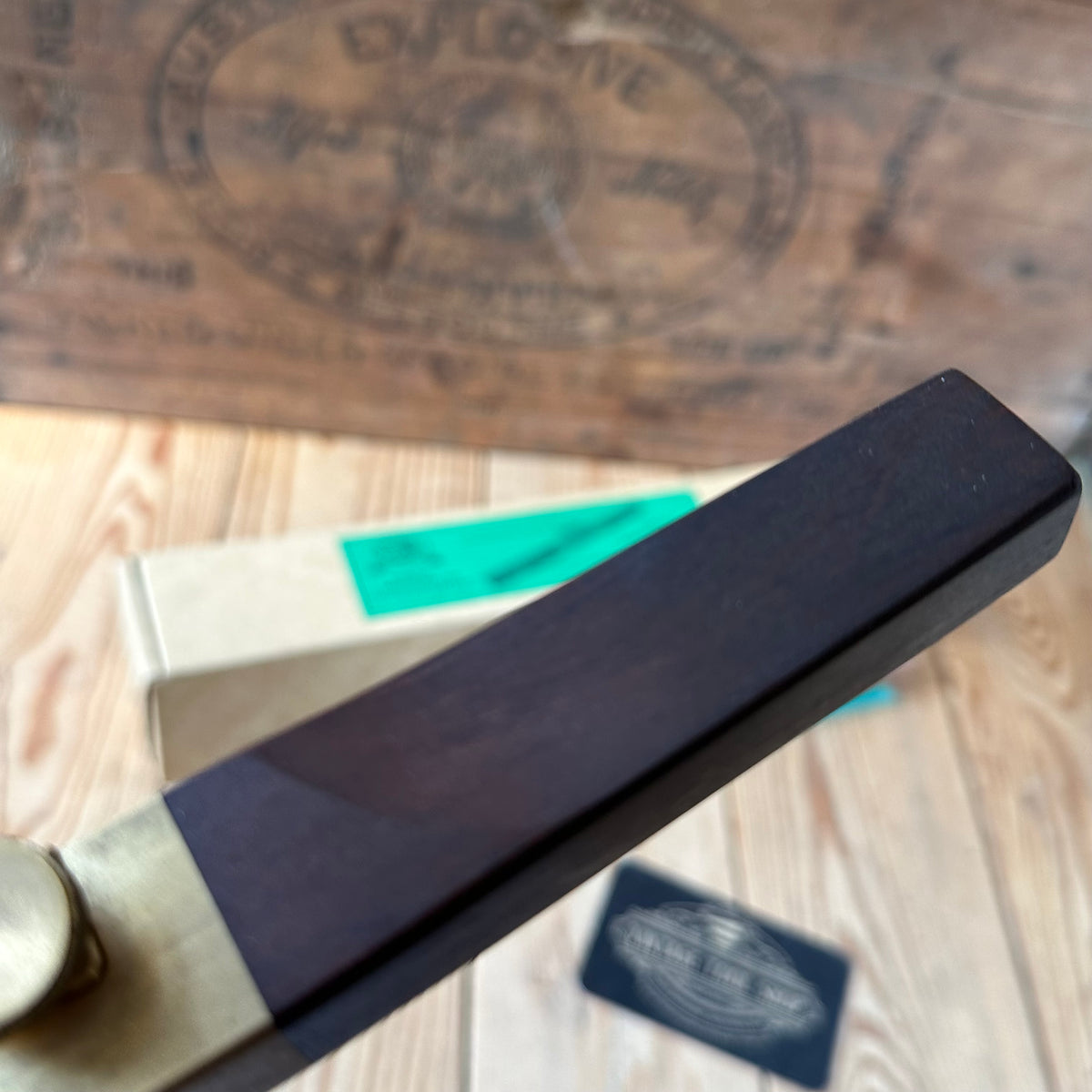 C3 CLEAN! Contemporary Australian HNT GORDON Gidgee CURVED BASE SPOKESHAVE IOB
