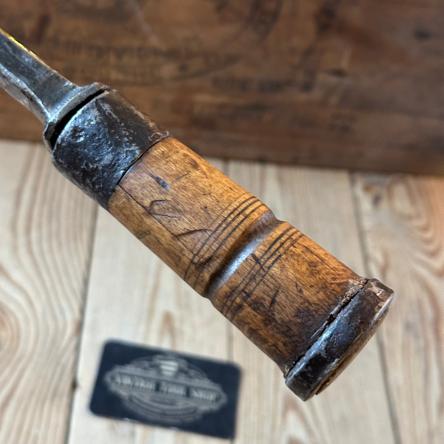 D1882 ANCIENT! Large antique 32mm EUROPEAN Carving CHISEL