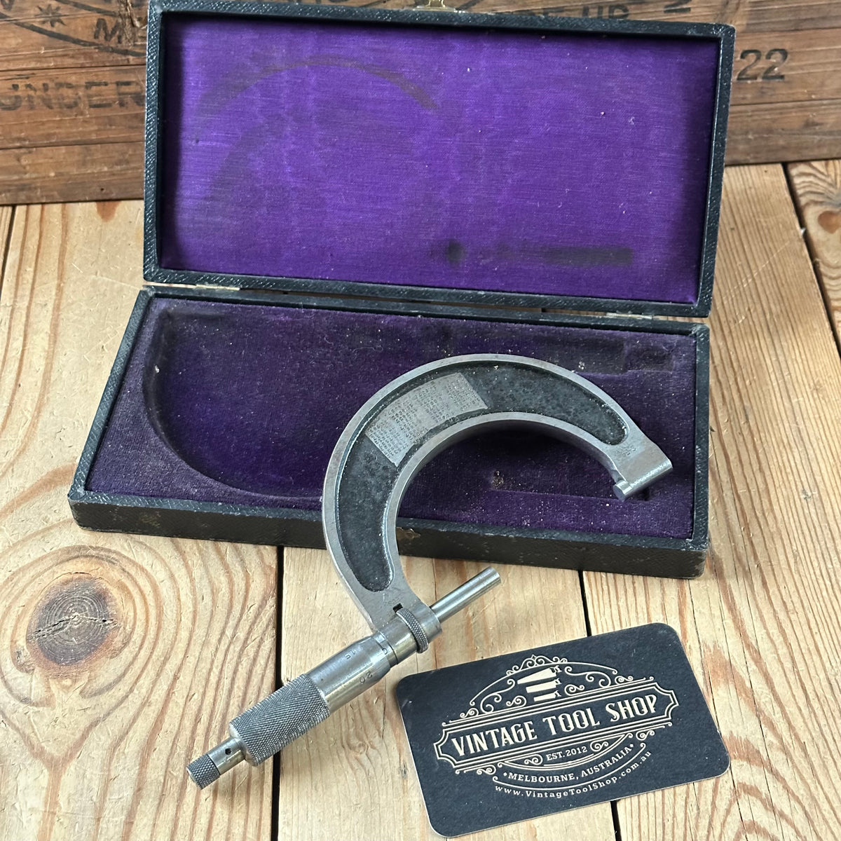 H2611 Vintage ZEUS Germany MICROMETER IOB