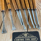 D1920 COOL! Vintage set of 8 x Carving CHISELS