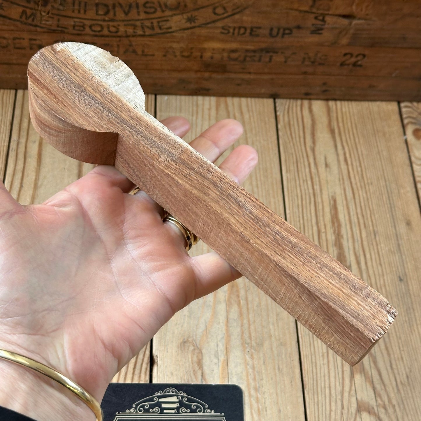 NEW! Challenge! 1x Tasmanian BLACKWOOD whittling SPOON carving BLANK