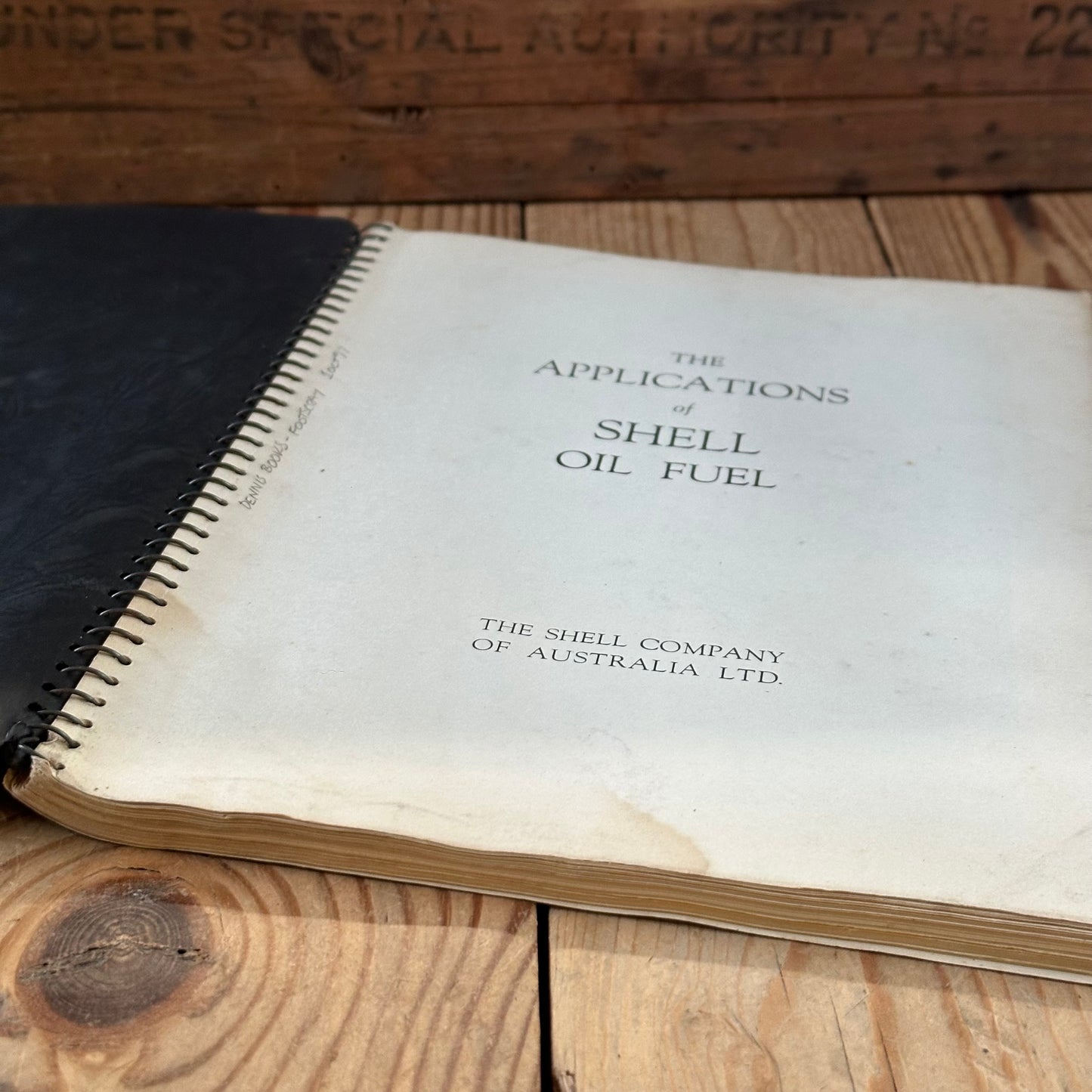 XBN9 Vintage 1950 BOOK The Applications of SHELL OIL FUEL by the Shell Company of Australia
