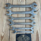 H1824 Vintage set of 6 AHREM Goodline Germany AF & METRIC SPANNERS