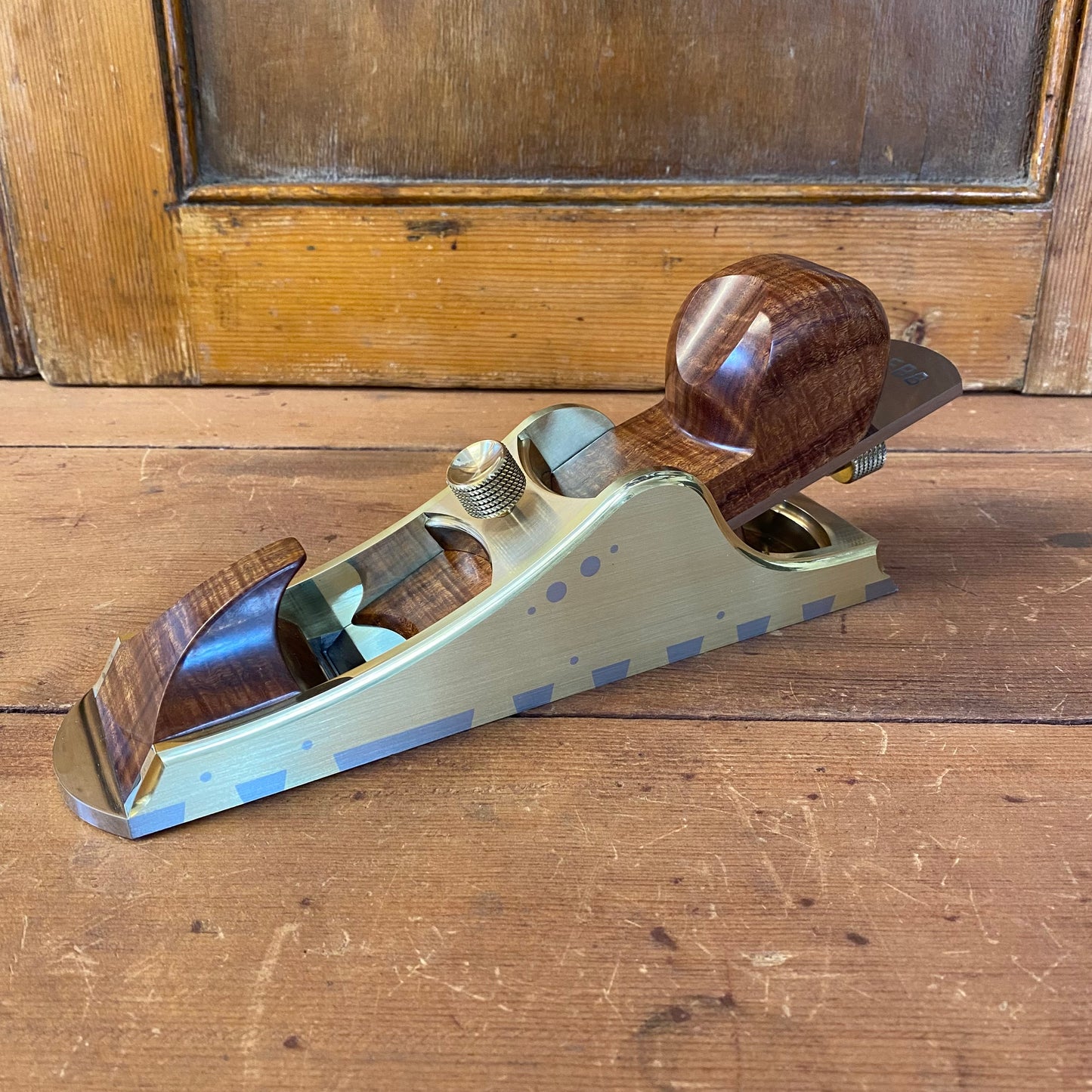 INCREDIBLE! Contemporary PETER WEBB Melbourne IRISH PATTERN Low Angle INFILL PLANE with FIGURED GIDGEE