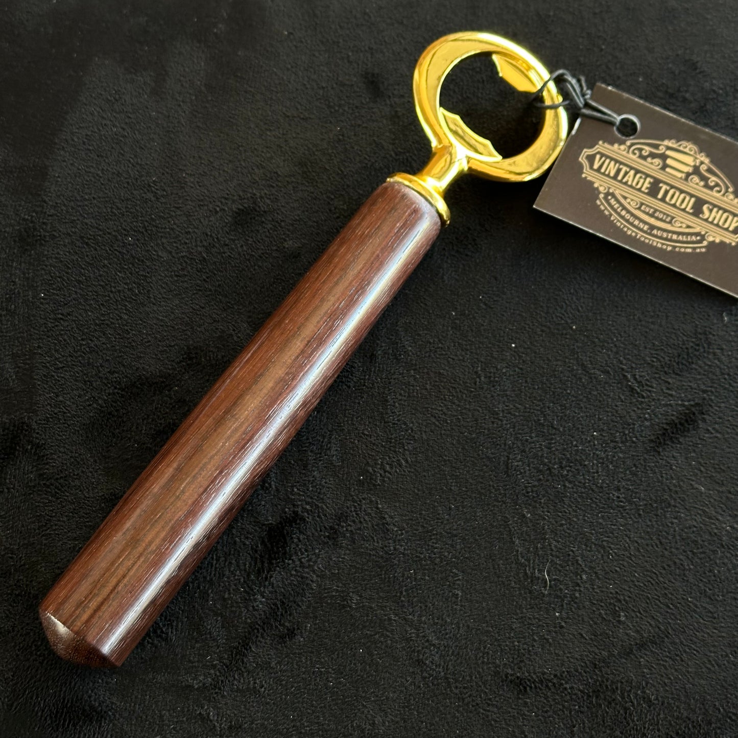 VTS13 NEW! Melbourne made Indian ROSEWOOD wooden handle BOTTLE OPENER