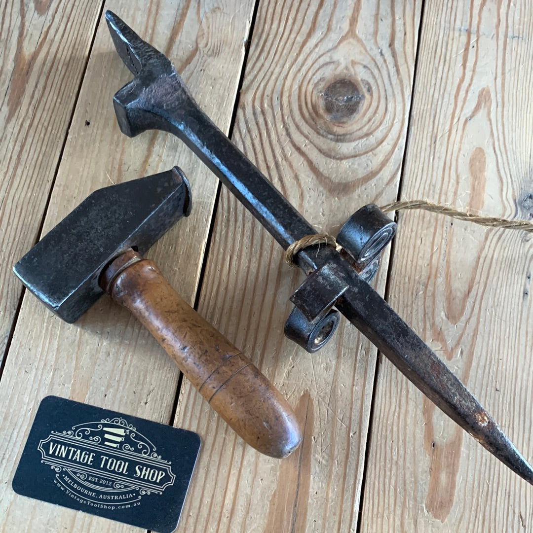 Y470 Antique French DENGLE STOCK & SCYTHE Hammer