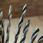 H2516 Vintage BOXED mixed set of 10 x CLEVELAND style wood drill BITS brace BIT set