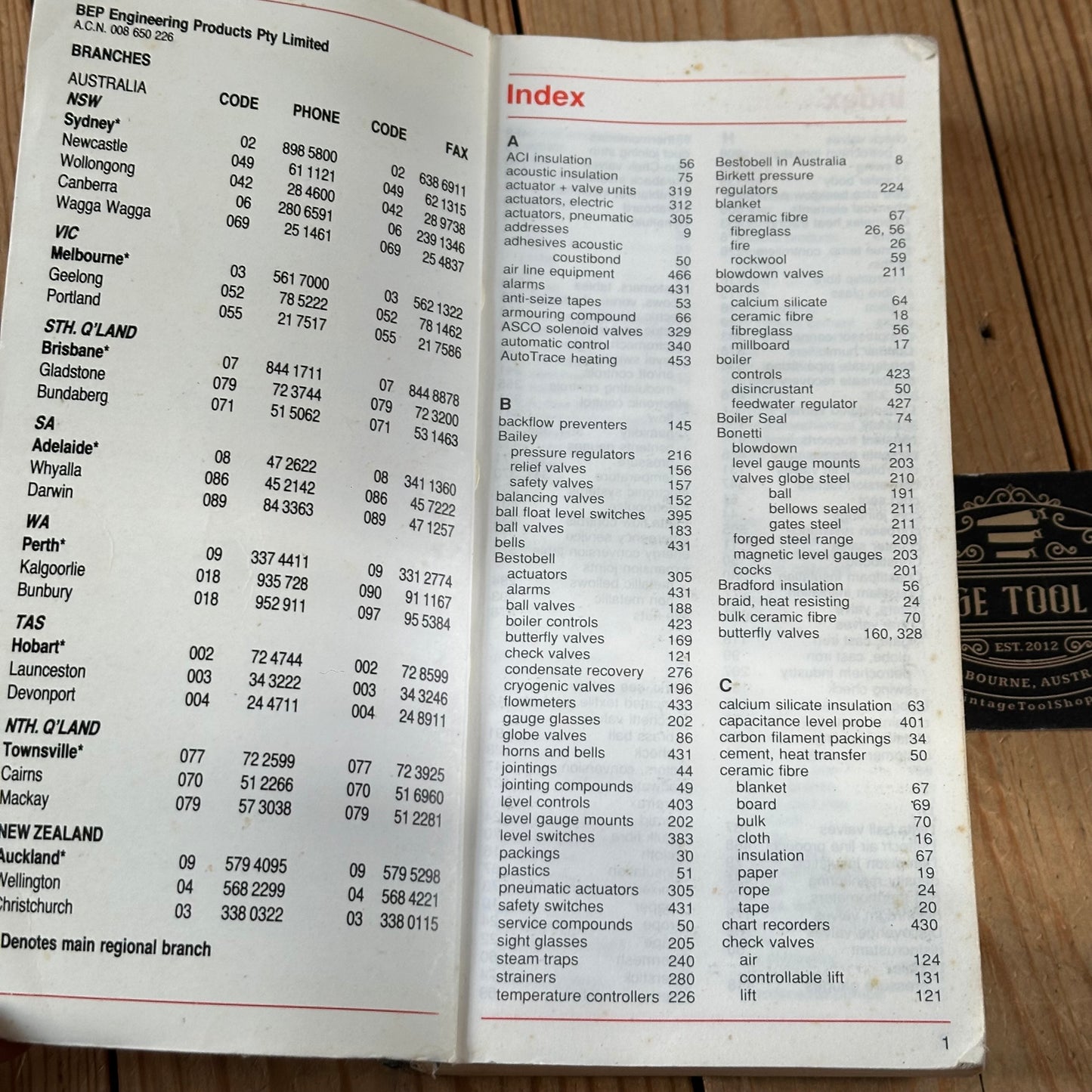XBN179 Vintage BOOK BEP ENGINEERING PRODUCTS & PRODUCTS & SERVICES 1992 Catalogue