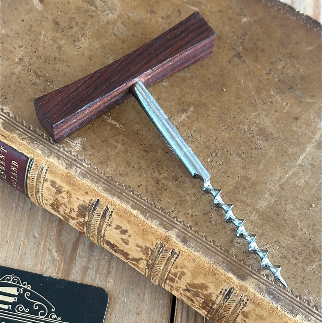 XBA2-3 Vintage Japanese Rosewood handled BOTTLE OPENER corkscrew