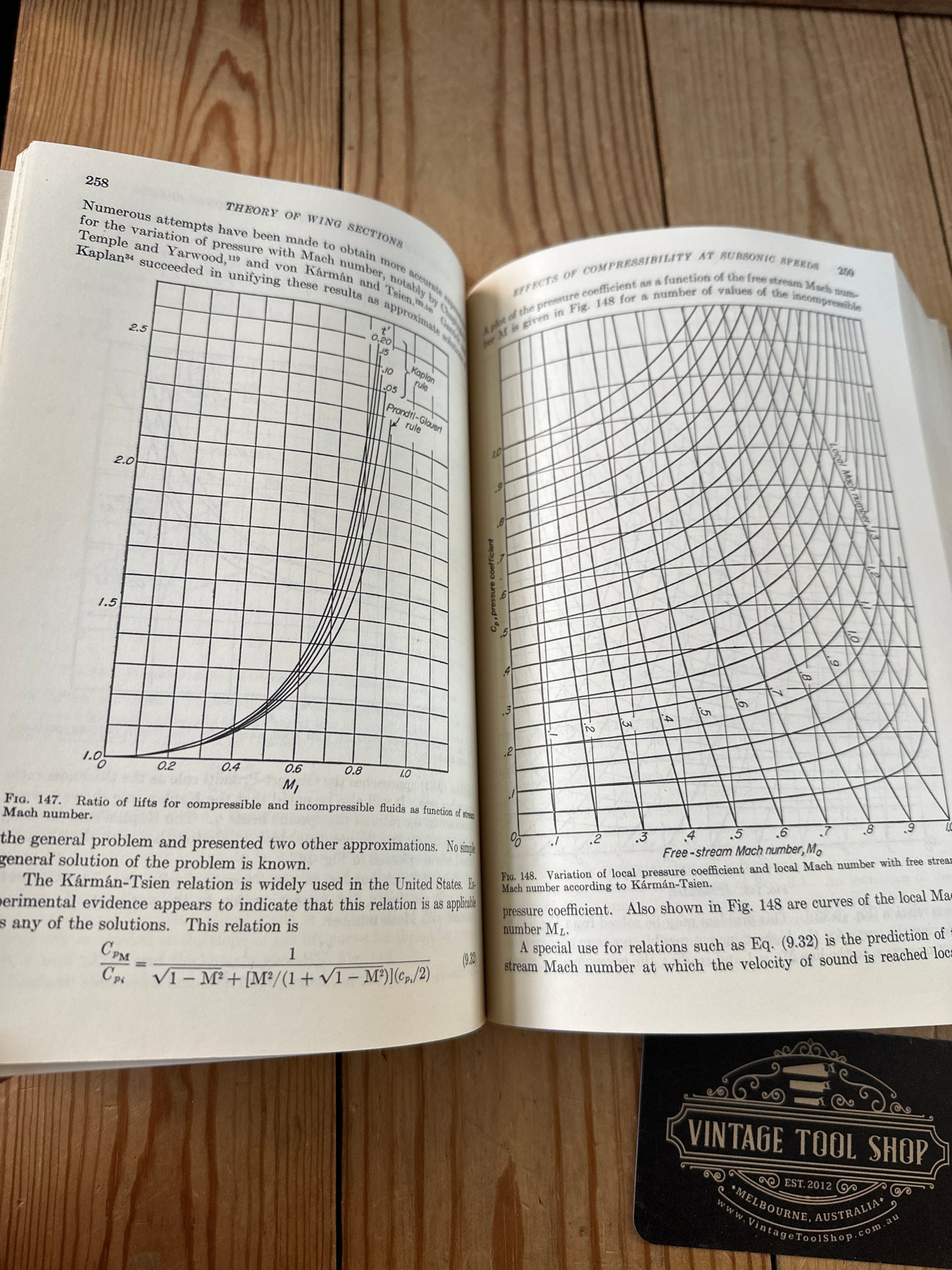 XBN32 Vintage Theory of Wing Sections BOOK by I.H.Abbott & A.E.Von Doenhoff