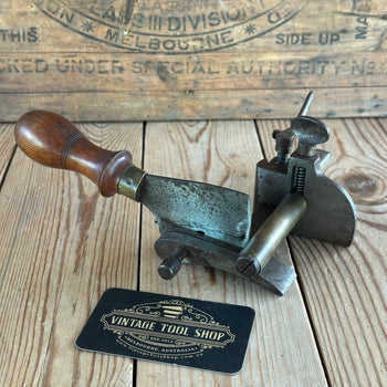 SOLD. H2117 Vintage 1904 patent DIXON England LEATHER PLOUGH GAUGE cutting knife