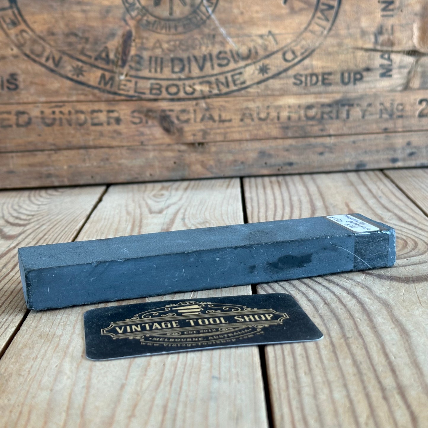 A366 Vintage German THURINGIAN SLATE waterstone SHARPENING STONE