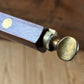 H2508 Vintage MARPLES Sheffield Mahogany & BRASS Mortise marking GAUGE