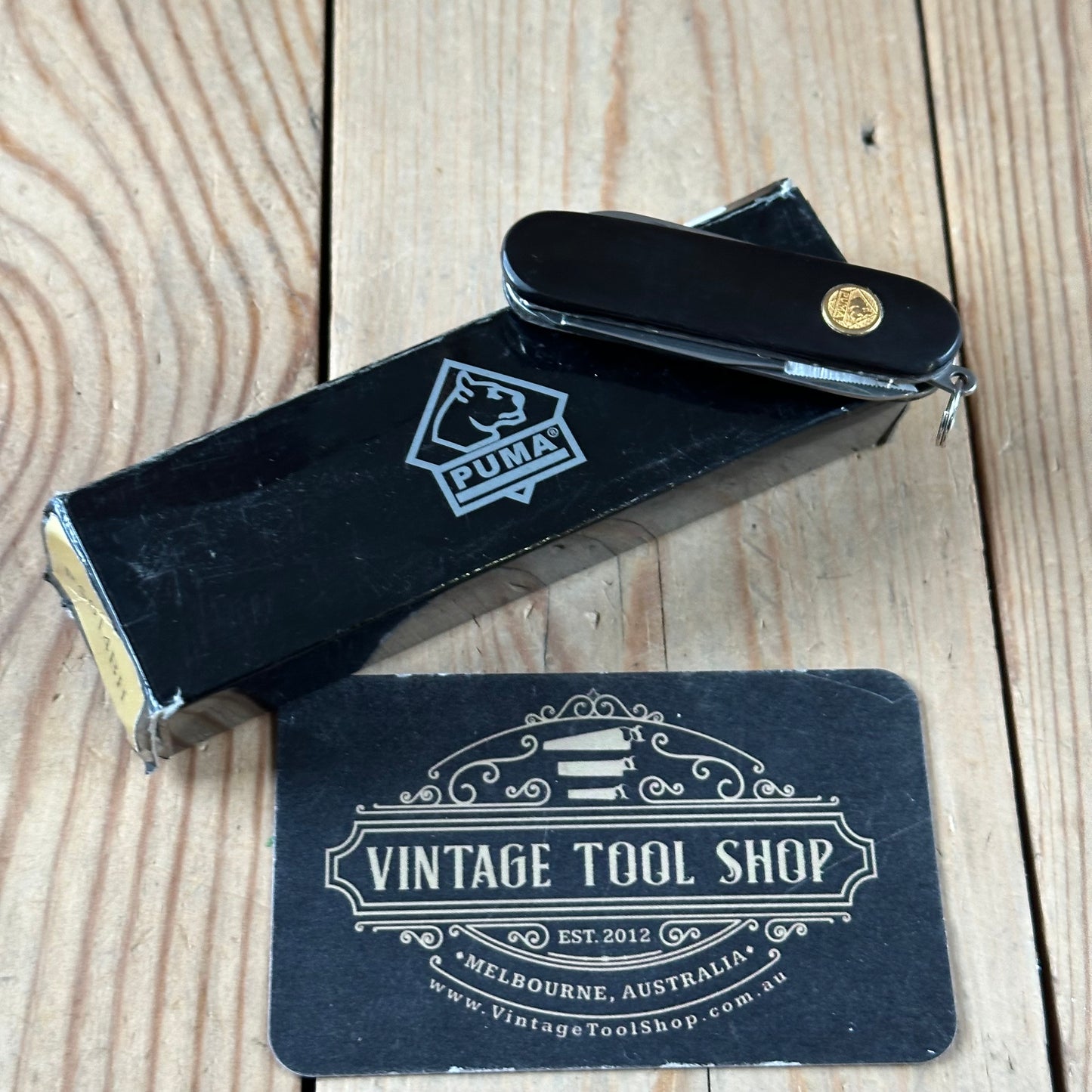 K55 SWEET! Vintage PUMA MINI folding KNIFE IOB
