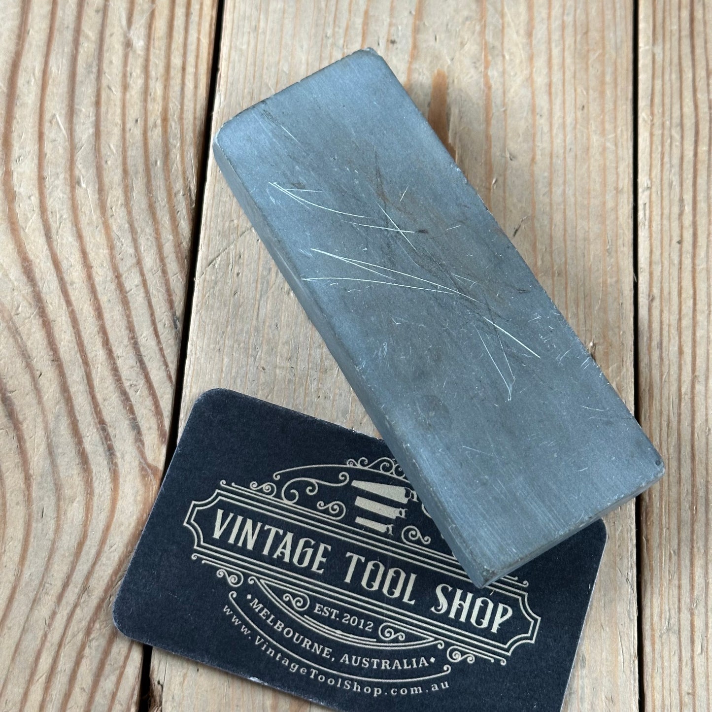 A329 Vintage DALMORE BLUE Scottish Razor BARBER HONE sharpening stone waterstone