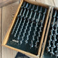 SOLD. H1967 Vintage IRWIN USA made BOXED Set of 13 x wood drill BITS brace auger BIT set