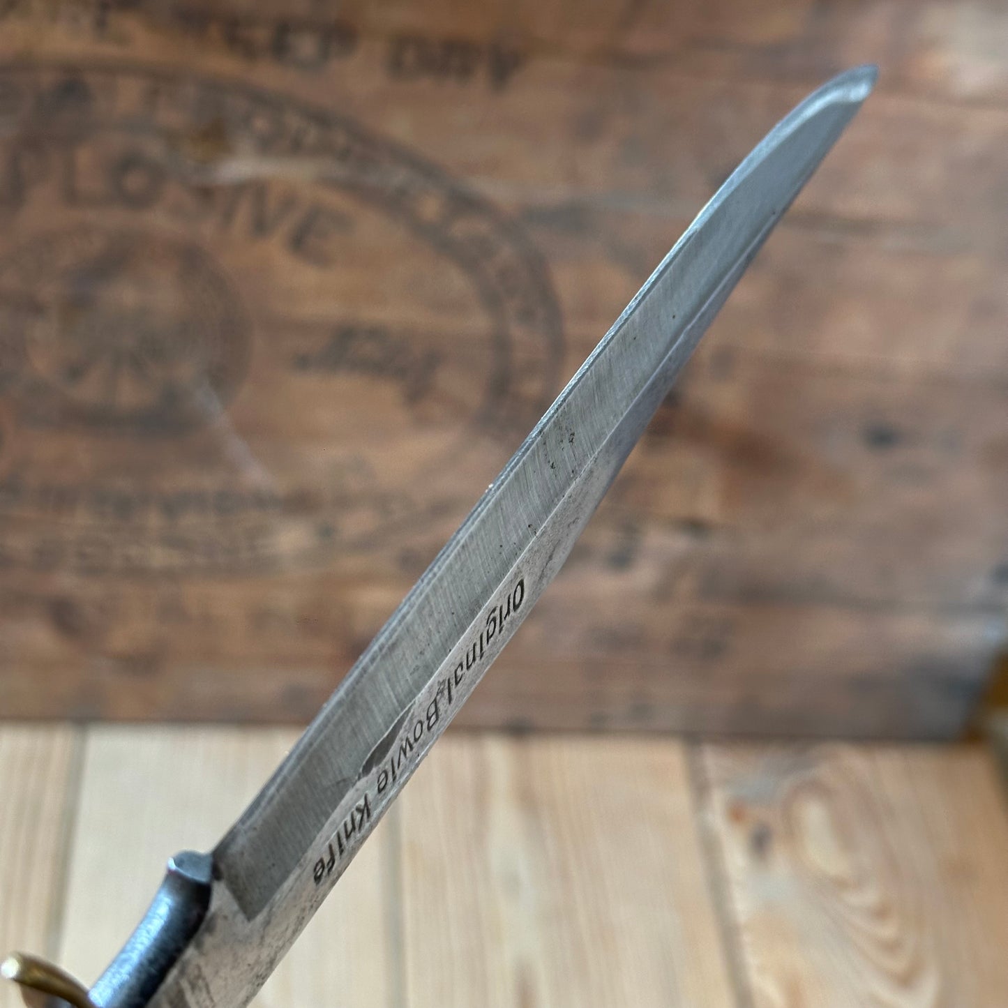 K60 Vintage Original German BOWIE KNIFE in leather sheath