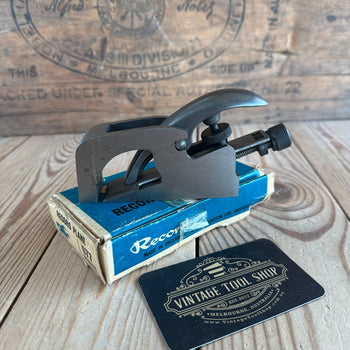 N1643 TIDY! Vintage RECORD No.077 Bullnose Chisel PLANE IOB