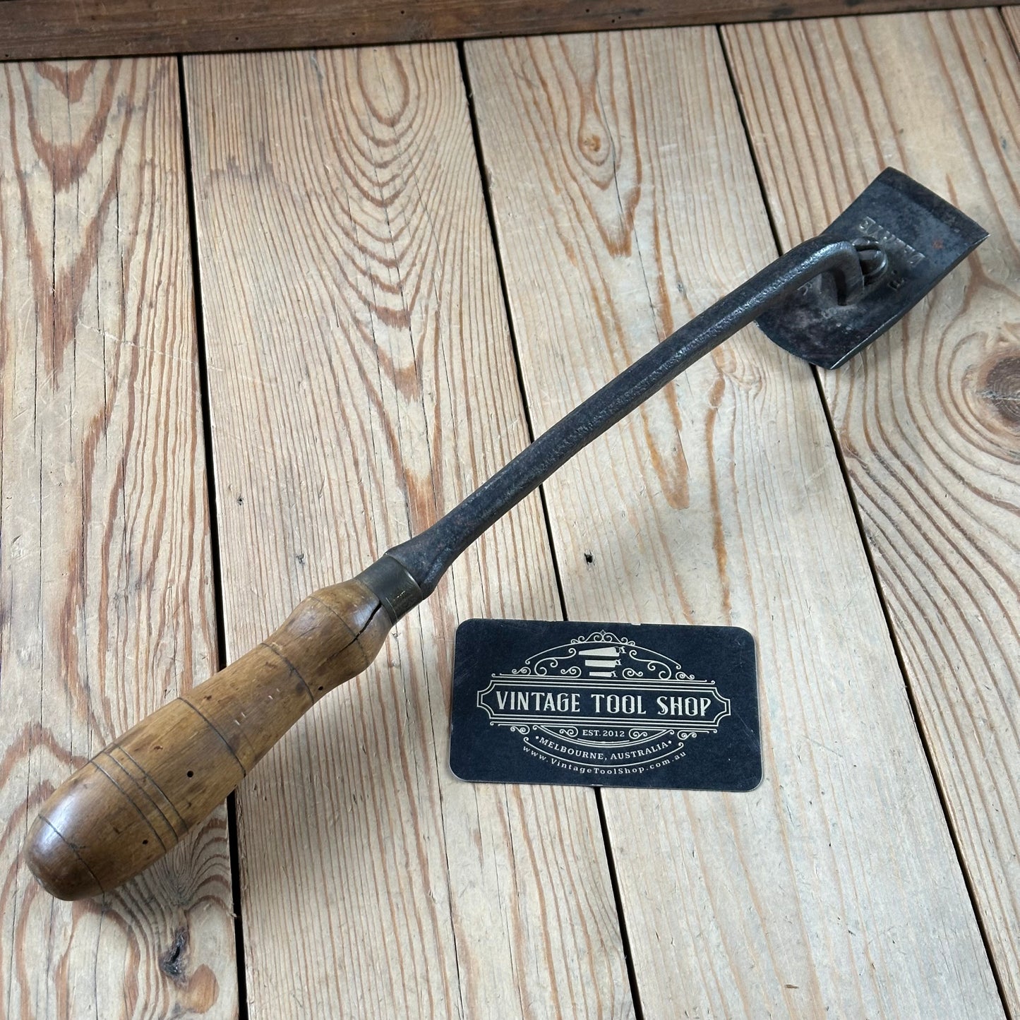 SOLD. Y1729 Antique FRENCH Coopers CURVED barrel SCRAPER chair makers tool