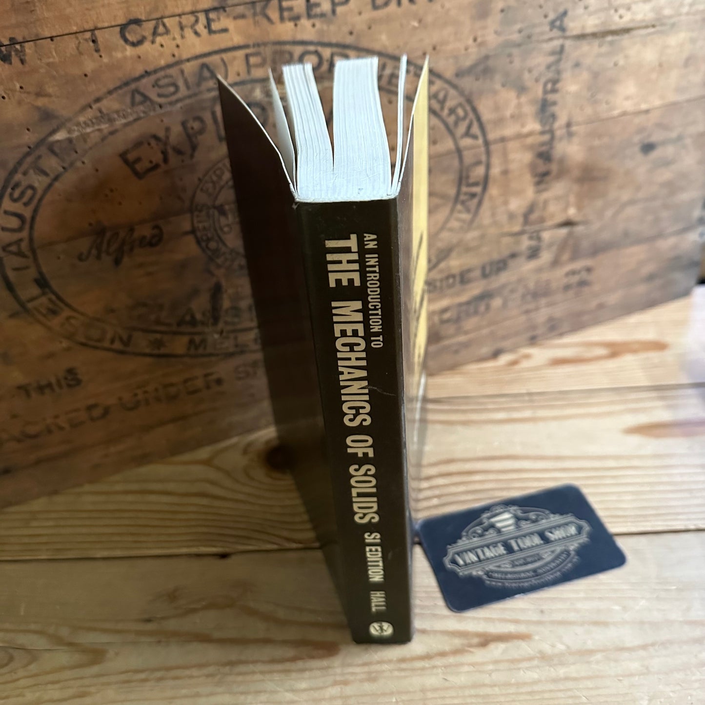 XBN170 Vintage 1980 BOOK An INTRODUCTION to the MECHANICS OF SOLIDS Stresses and Deformation in Bars SI edition by A.S.Hall
