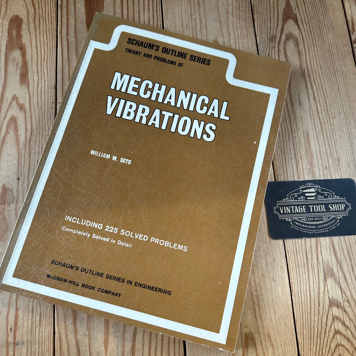 XBN92 Vintage 1964 BOOK SCHAUM'S Outline Series Theory and Problems of MECHANICAL VIBRATIONS by W.W.Seto