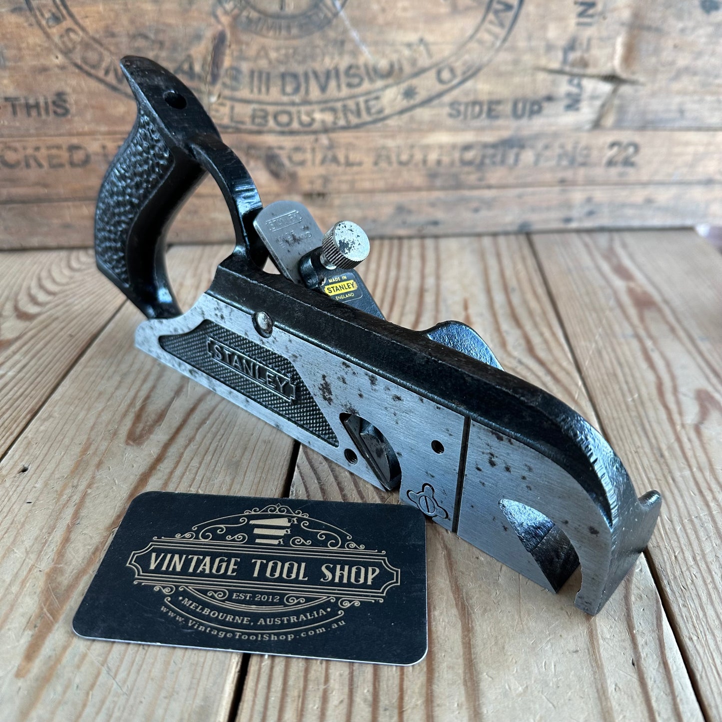 H1957 Vintage STANLEY England No.78 Duplex RABBET rebate plane