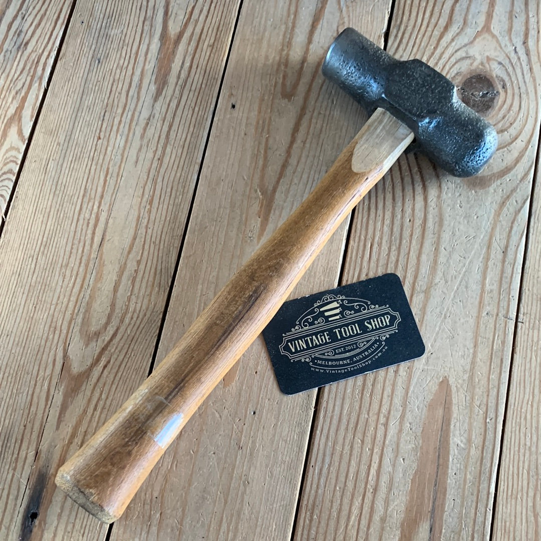 SOLD H555 Vintage Blacksmith made HEAVY BALL PEEN Hammer